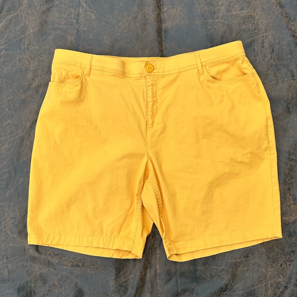 CJ Banks Bermuda shorts mustard orange 16
